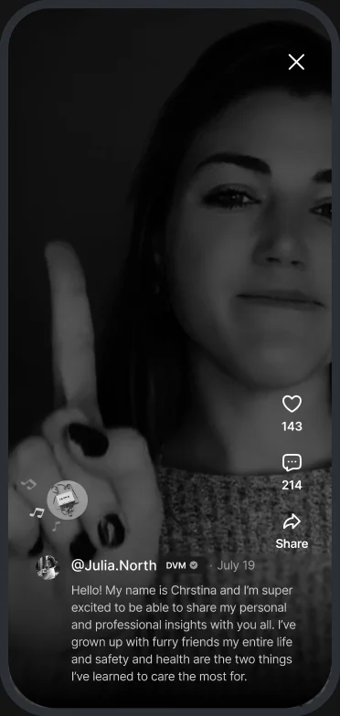 A vet live on video