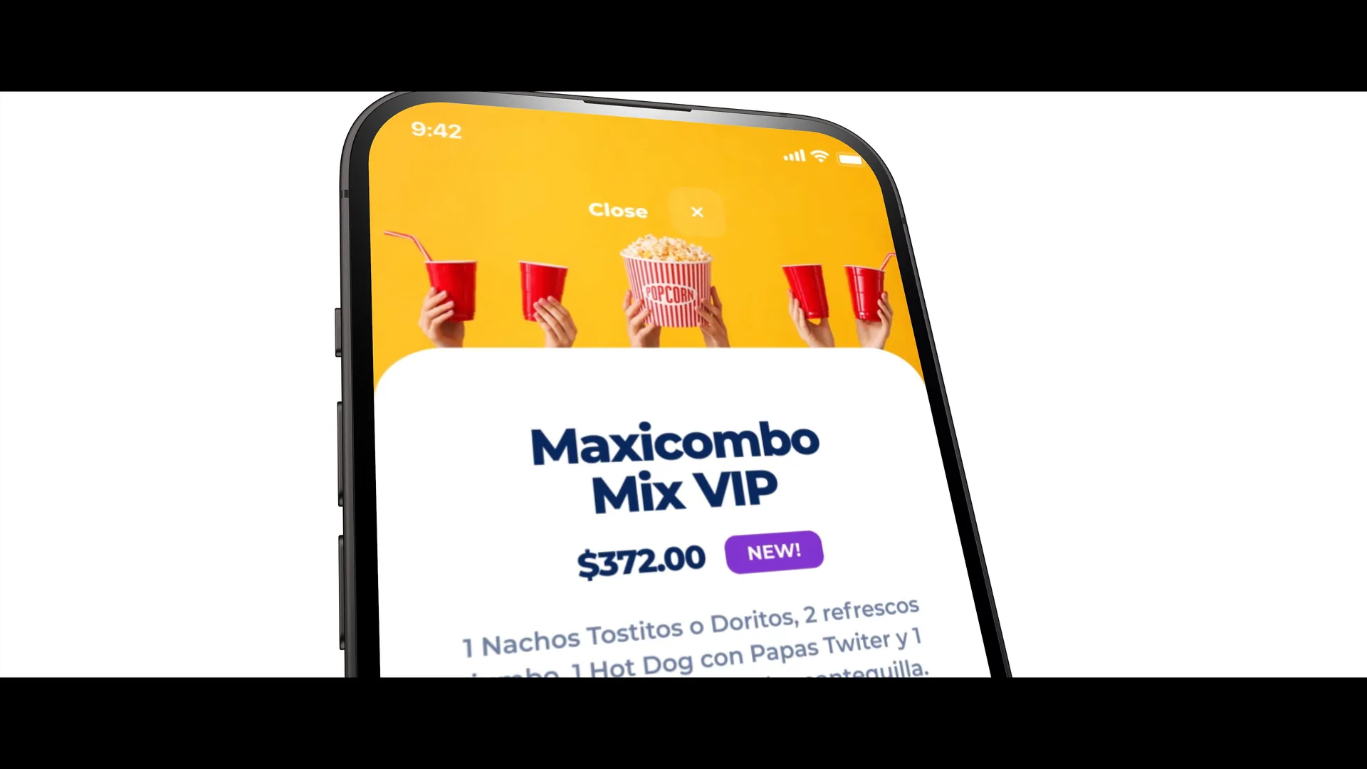 A Maxicombo offered on the phone right after the seats