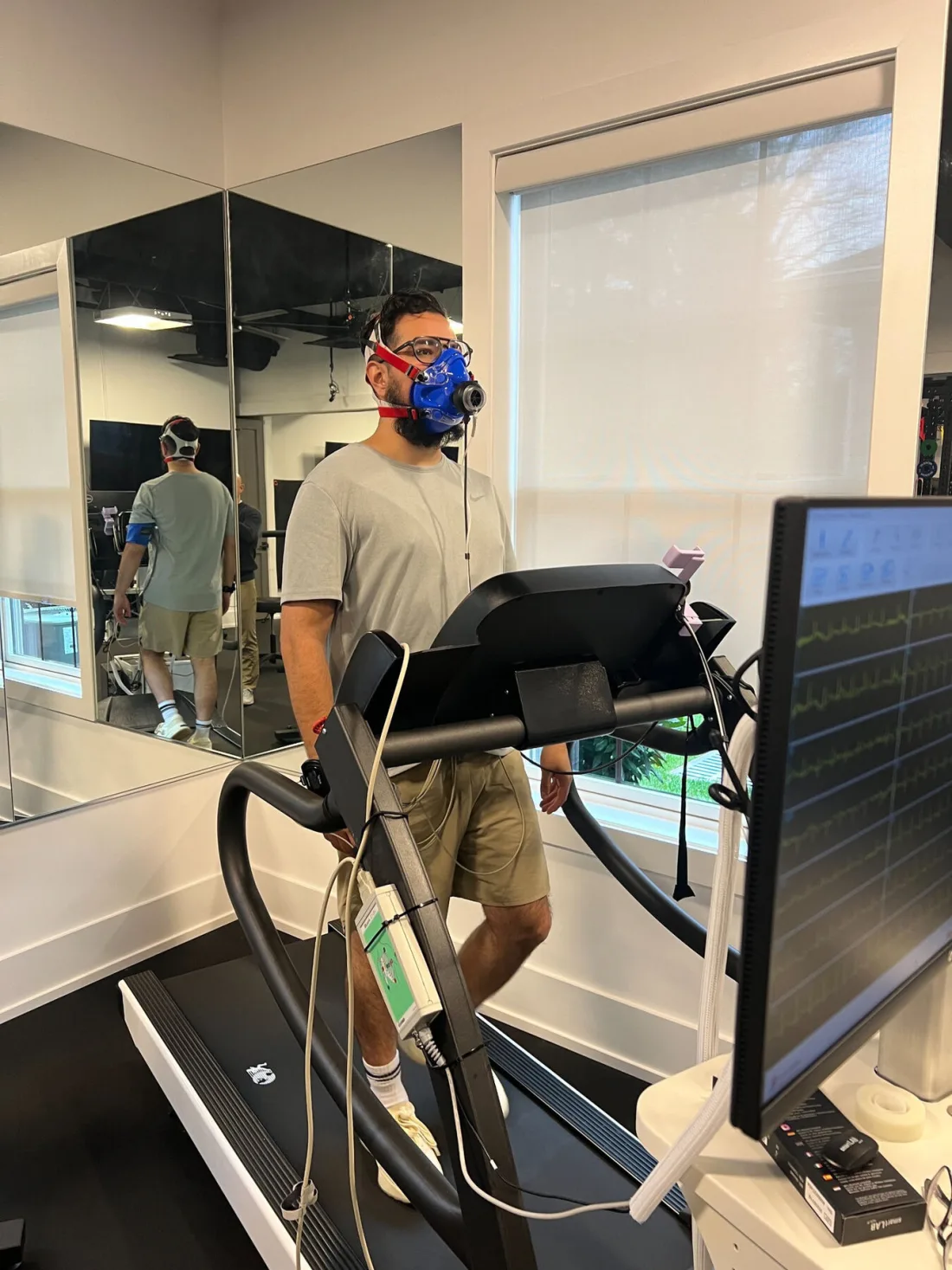Ricardo Medina in metabolic testing as a patient during Paradigm Health discovery